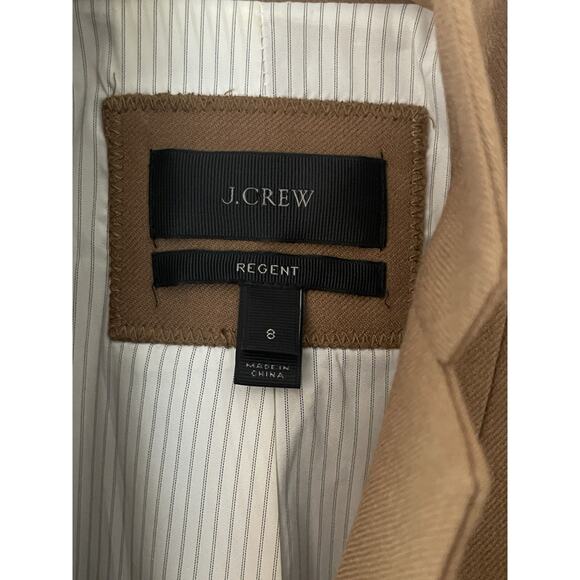 J.Crew Regent Wool Camel Brown Blazer Size 8 - Picture 4 of 7